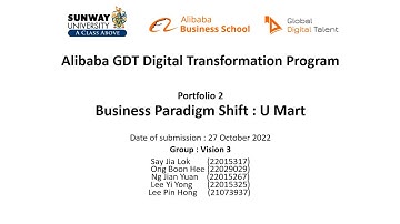 Digital Economy Portfolio 2 - Case Study Video - Business Paradigm Shift by Vision 3