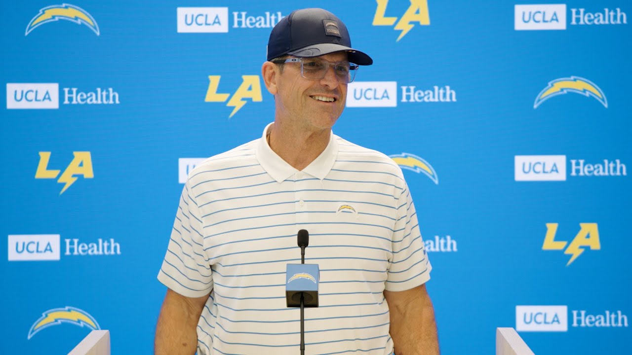 Jim Harbaugh On Week 2 Win Vs Raiders | LA Chargers
