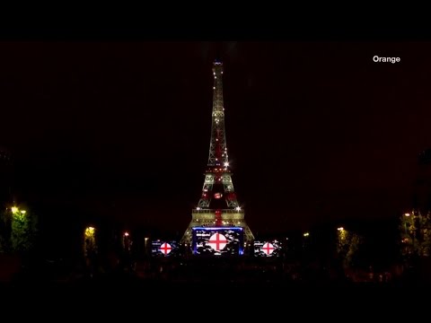 Day 11 England – June 20th - Light Up The Eiffel Tower by Orange – UEFA EURO 2016™