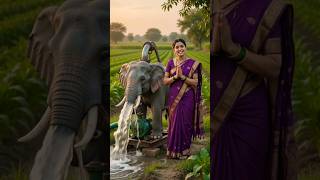 🐘 हाथी जैसी सिंचाई मशीन! खेत में पानी पहुंचाने का अनोखा देसी जुगाड़ 😱 #shorts #desijugad #farming