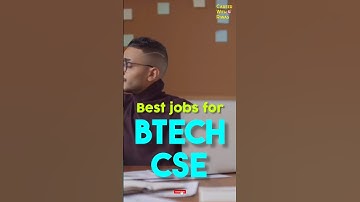 Best Jobs For Btech CSE #btechcse #btech #cse #cs #computerscience #engineering