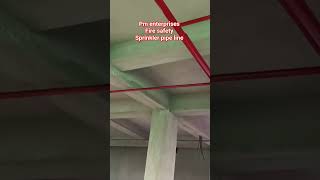 Fire safety sprinkler pipe line work..?? #reels #sorts #video #viral