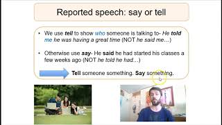 IELTS speaking: complex structures with SAY and TELL