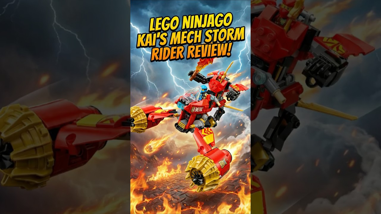 Aiden Built Kai's Storm Rider in 45 Minutes! ⏱️🔥 (Ninjago Lego 2025)