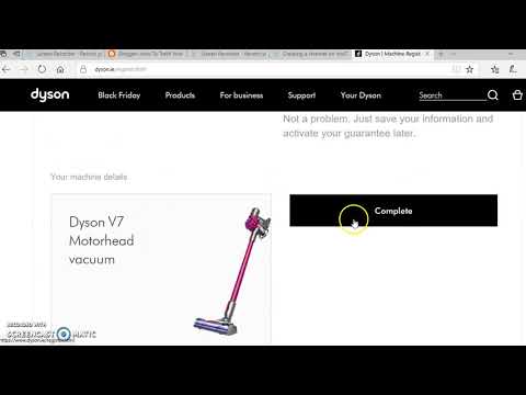 How to register your Dyson guarantee online