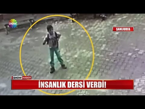 İnsanlık dersi verdi!