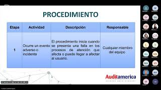 CAPACITACIÓN DETECCIÓN Y ANÁLISIS DE EVENTOS ADVERSOS CAPACITACIÓN DETECCIÓN Y ANÁLISIS DE EVENTOS ADVERSOS