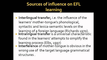 South Algerian EFL Learners