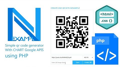 Simple qr code generator With CHART Google APIS using PHP