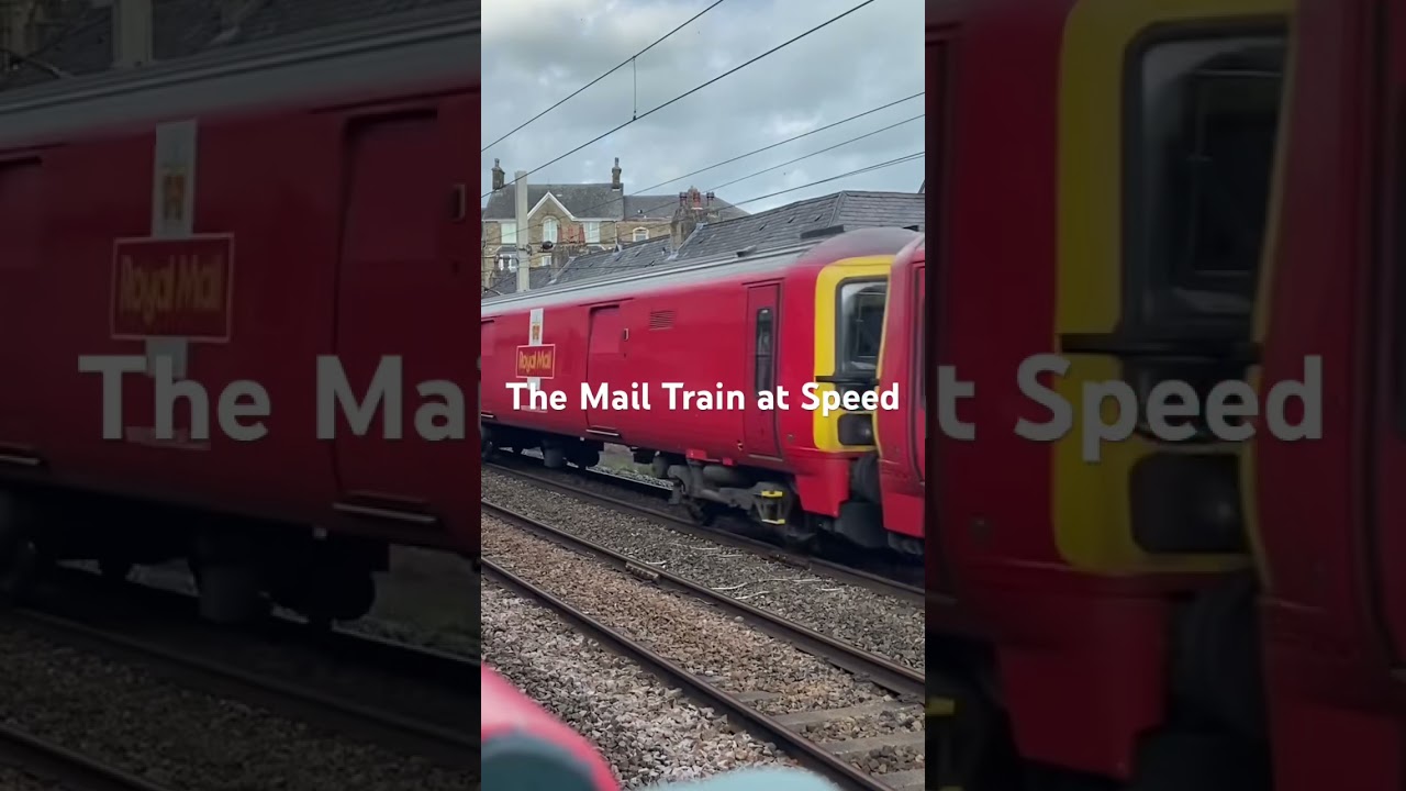 The Class 325 at Speed, (The Mail Train), at Carnforth. 25/7/23