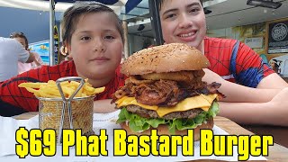 $69 Phat Bastard Burger from Longboards Eatery and Bar