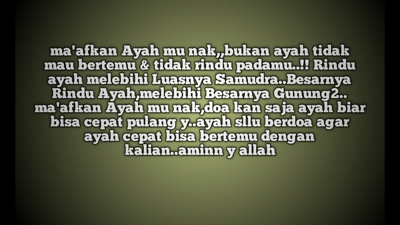 Rindu ayah - YouTube