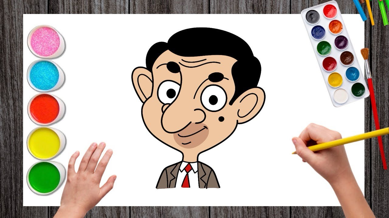 Как легко нарисовать Мистера Бина | Рисование Мистера Бина