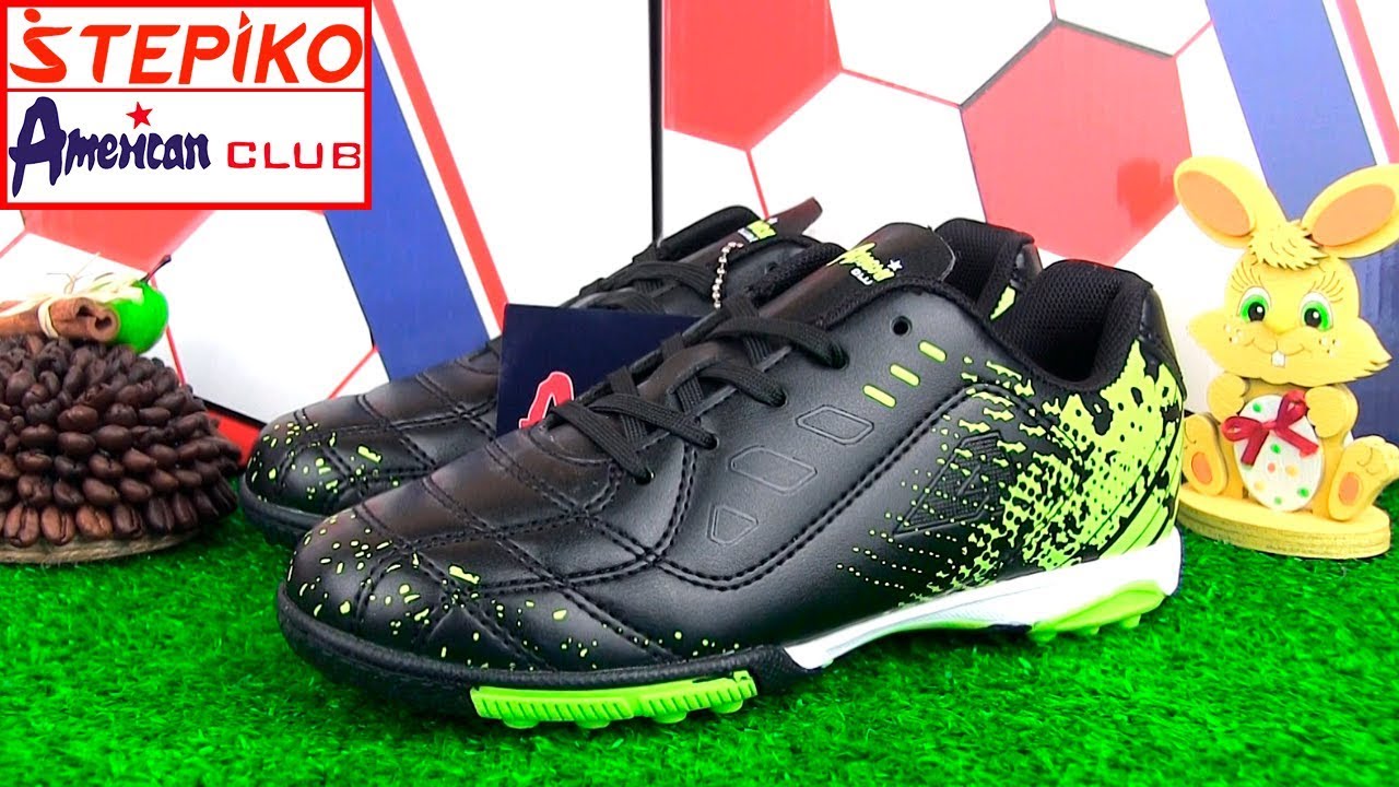 Детские футбольные сороконожки American club 77/74/19. Видео обзор от STEPIKO