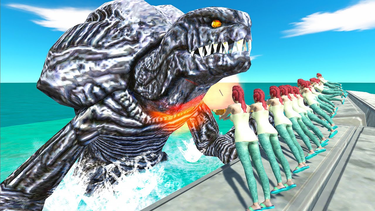 KAIJU MONSTERS ATTACK THE BRIDGE OF EXPLOSIVE ARROWS - Animal Revolt Battle Simulator