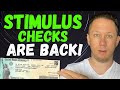 STIMULUS CHECKS ARE BACK!! Second Stimulus Check Update + Unemployment Extension