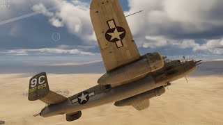 B-25J Mitchell War Thunder Gameplay also P-61 Black Widow, P-51D Mustang and P-47D Thunderbolt