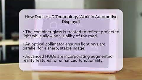 How Does HUD Technology Work In Automotive Displays? - Talking Tech Trends