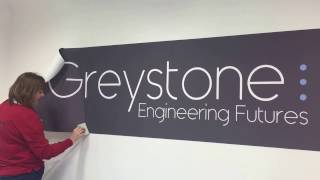 Applying Bespoke Office Wall Graphics - it is easy with FabriStick®