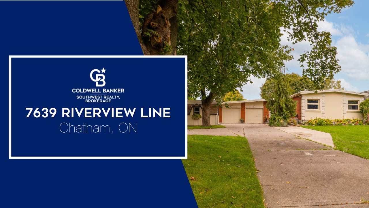 Sarnia Real Estate - 7639 Riverview Line, Chatham - YouTube