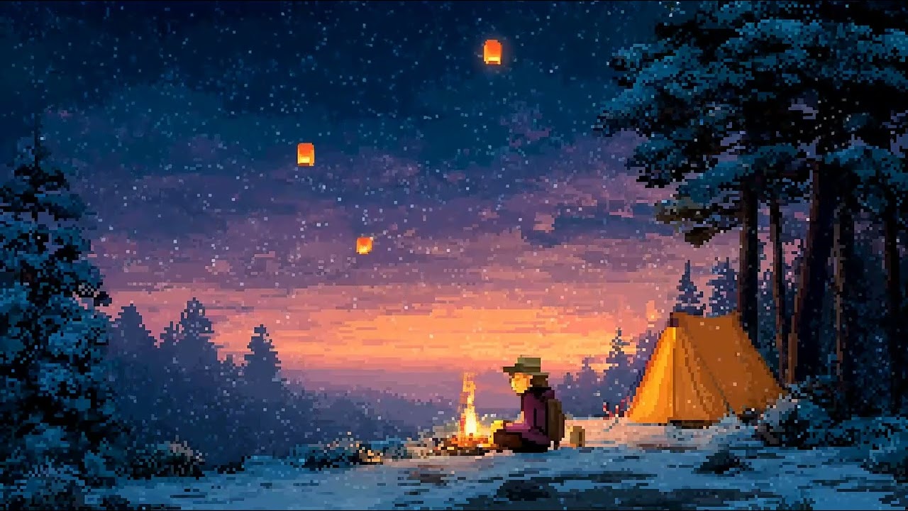 Pixel Sunset Streets | Ambient House 16-Bit Music | Cozy Chill Mix