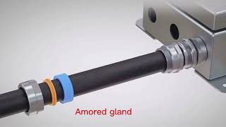 Armored explosion-proof cable connector installation instruction video, come and learn