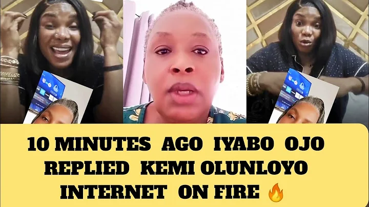 10 MINUTES  AGO  IYABO  OJO  REPLIED  KEMI OLUNLOYO  INTERNET  ON FIRE 🔥
