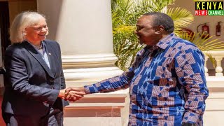 Uhuru Kenyatta holds Urgent Meeting with US Ambassador and Delaware Senator at State House