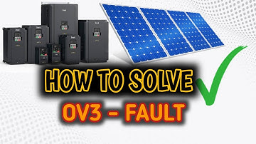 How To Solve-OV3 Fault | INVT INVERTER | INVI ELECTRONICs