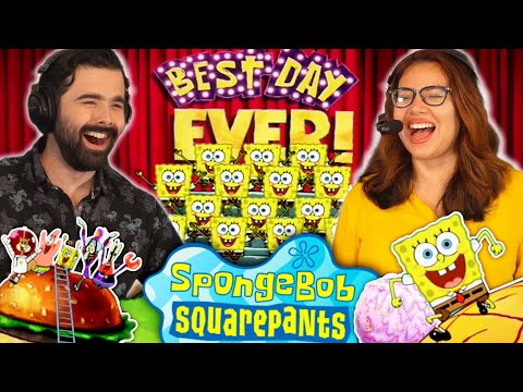 We Watched SPONGEBOB SEASON 4 EPISODE 19 AND 20 For the FIRST TIME! BEST DAY EVER!!
