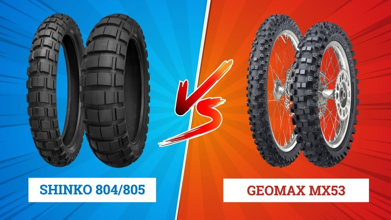 Shinko 804/805 vs Dunlop Geomax MX53 - YouTube