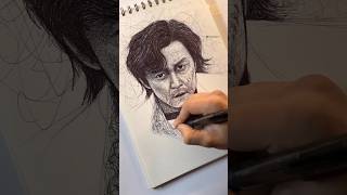 Scribble Art technique | Tutorial (Squid Game) ✨ #shorts