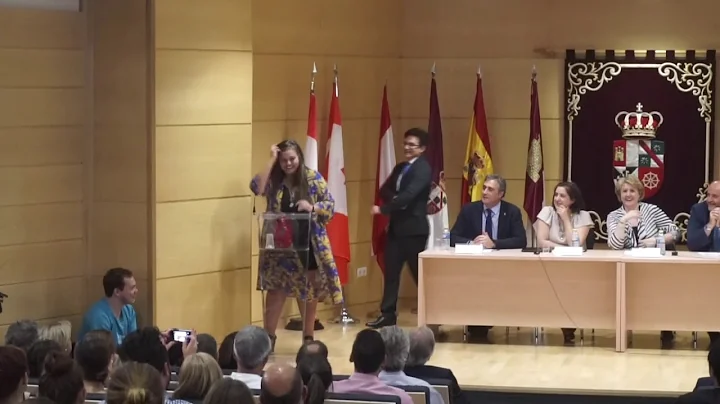 Claudia Barrios American Flag Presentation