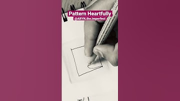 Drawing pattern Heartfully |  #zentangle #inktober  #howtodraw   #aryntheimperfect #abstractart