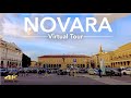 Novara Italy 2021  - Town in Lombardy Region |  Exploring the street |  4K UHD  60fps, With Captions