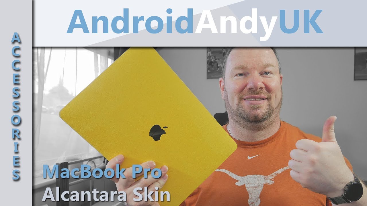 2018 MacBook Pro Yellow Alcantara Slickwraps Skin