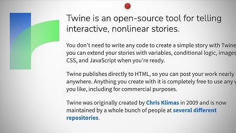 Video Tutorial: Twine (2.3.15)