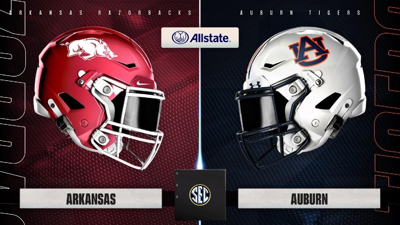 EA SPORTS College Football 25 Arkansas Razorbacks vs Auburn Tigers ...