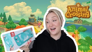 Nintendo Switch Lite Unboxing Intro To Animal Crossing New Horizons Laura-Lee
