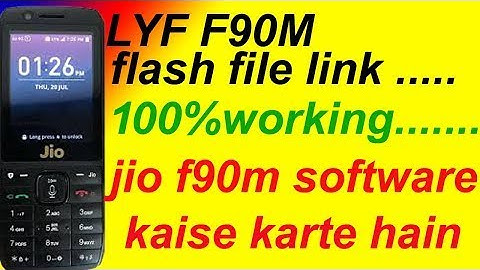 HOW TO DOWNLOAD JIO F90M FLASH FILE AND FLASH TOOL LATEST VERSION  ON 2022