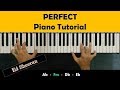 How to play perfect on piano  ed sheeran on piano  moromusicpiano
