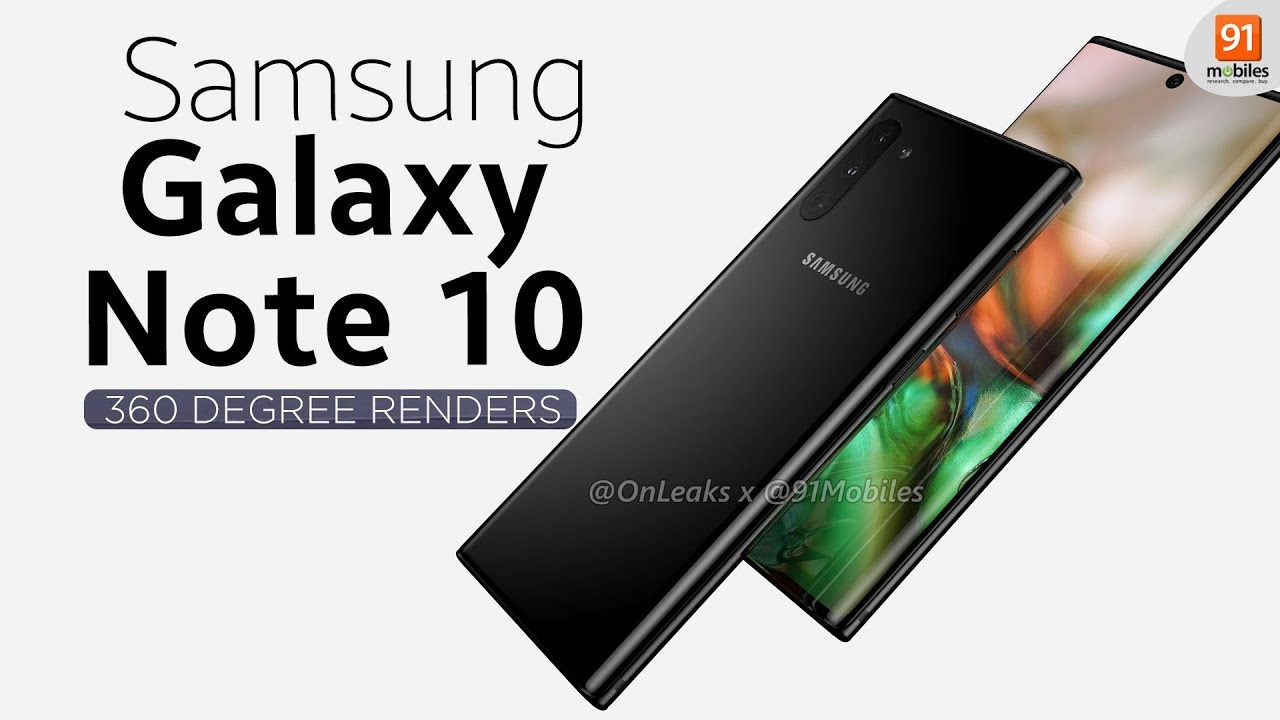 Samsung Galaxy Note 10 artistic renders will make you forget the S10 -   News