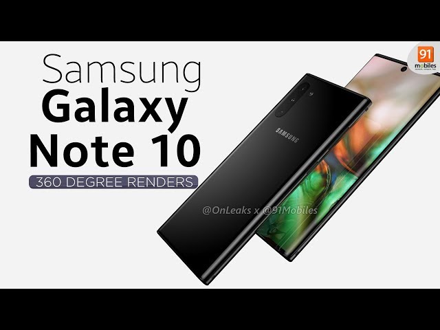 Samsung Galaxy Note 10 Pro: 360 renders [EXCLUSIVE] 