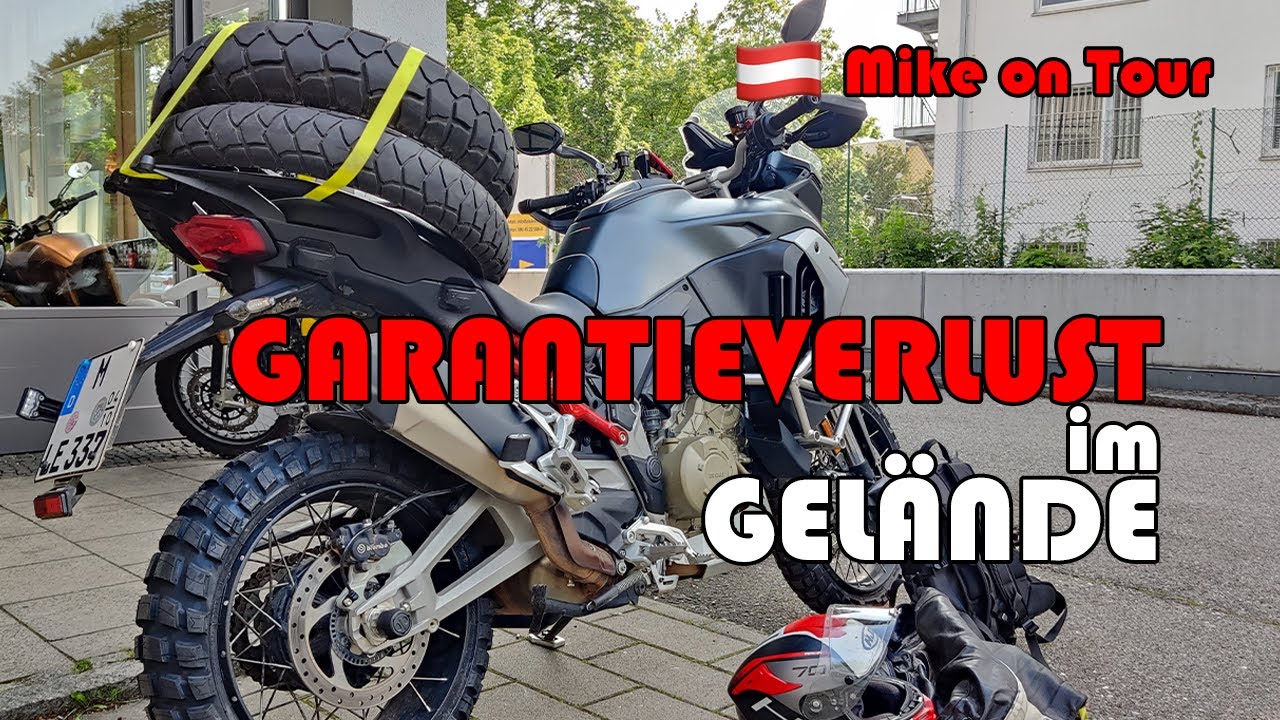 GarantieVERLUST bei Geländerfahrten. Kennzeichenhalter Offroad abgerissen. Ducati Multistrada v4s