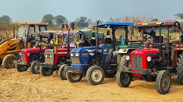 Jcb 3dx Eco Excellence Loaded Mud in Trolley Eicher 380 | Mahindra 475 Di | New Holland Kubota Model