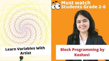 Code.org Projects for Kids Beginners | Learn Variables with Artist | Coding Blocks Junior