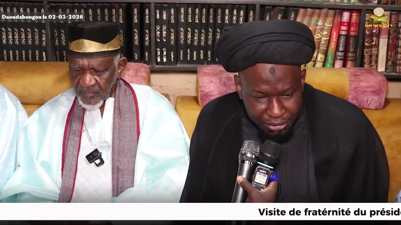 Visite du président du Haut Conseil islamique du Mali🇲🇱 à la résidence de cheikh Yacoub DOUCOURÉ