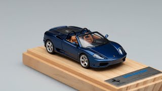 Build an old car model kit! BBR 1/43 Ferrari 360 Spyder resin kit