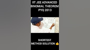 IIT JEE advanced binomial theorem pyq 2013 #Jeepathshala #Jeewarriors #goalsjee #jeeachievers