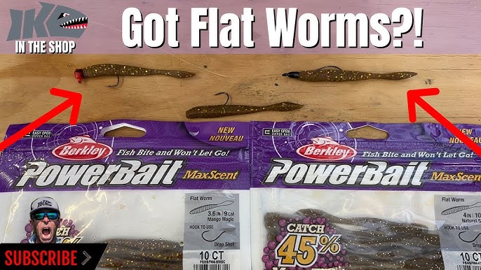 Justin Lucas Fishing Berkley Powerbait Maxscent Flatworm on Lake Huron -  Tackle Warehouse VLOG #540 